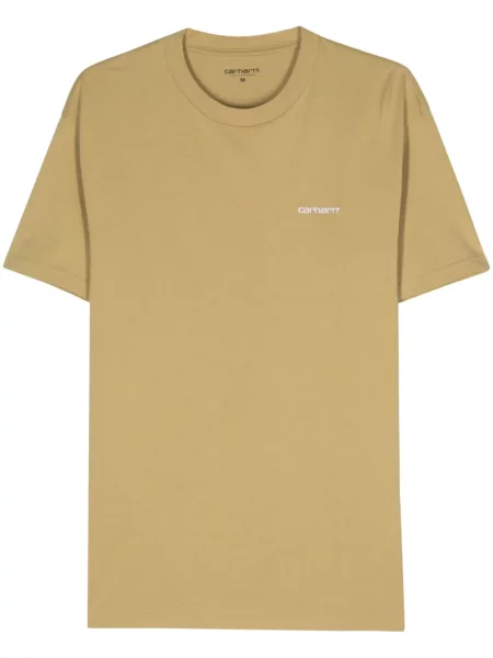Tricou Carhartt Wip cu broderie galben