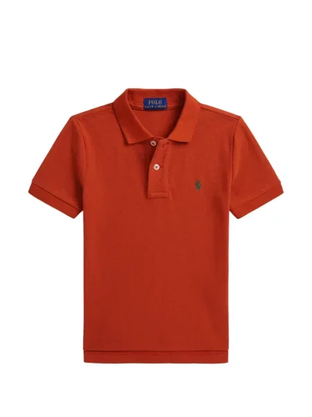Koszulka polo dziecięca Polo Ralph Lauren pomarańczowa