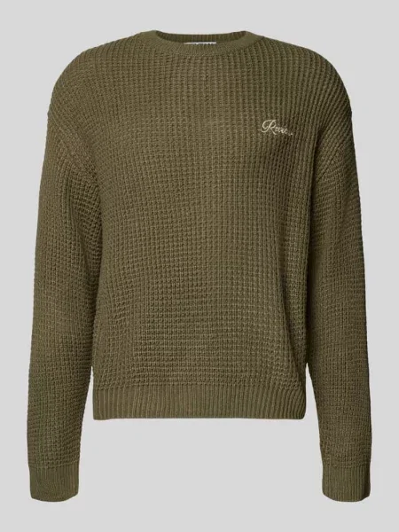 Sweter z dzianiny z okrągłym dekoltem Review