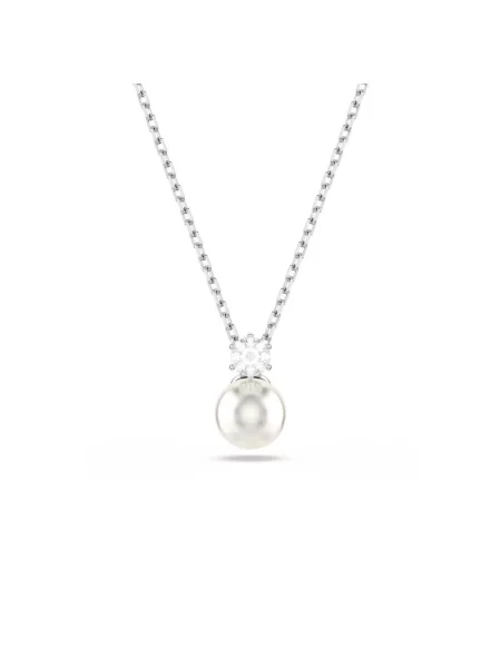 Naszyjnik Swarovski szary