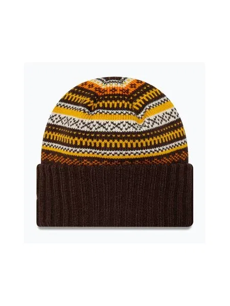 Трикотажная шапка New Era коричневая