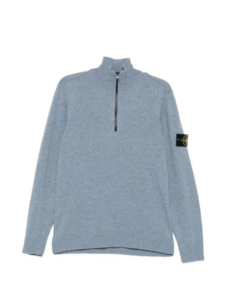 Sweter Stone Island z kamieniami niebieski