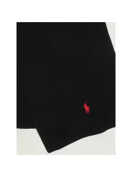 Szal Polo Ralph Lauren wełniana czarna