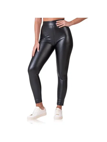 Leggings Bellinda din piele negru