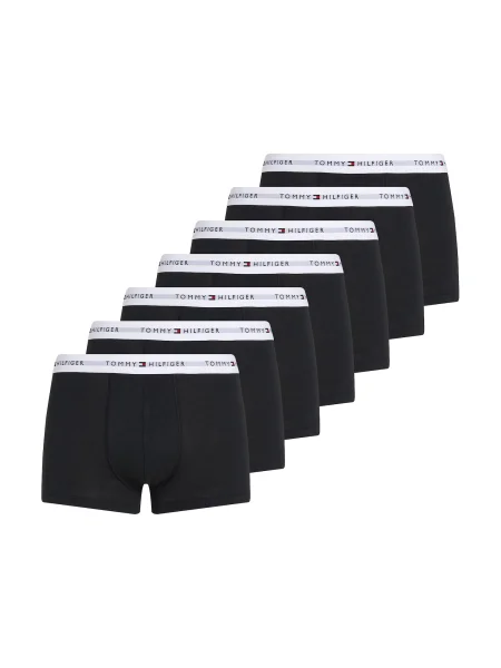 TOMMY HILFIGER Boxeri gri deschis / roșu alb negru