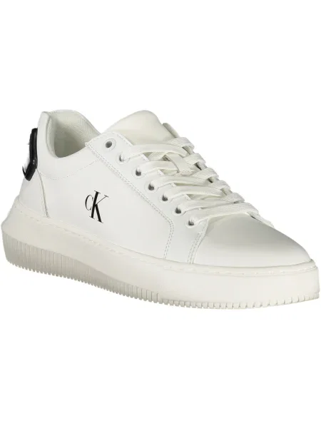 Superge Calvin Klein Jeans Chunky Cupsole Ru Patch Lth Wn bela