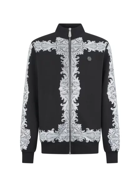 Geacă Philipp Plein cu strasuri alergare negru