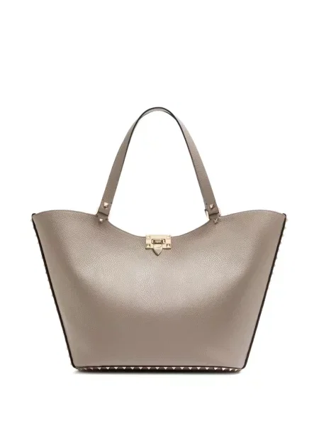 Geantă shopper Valentino Garavani gri
