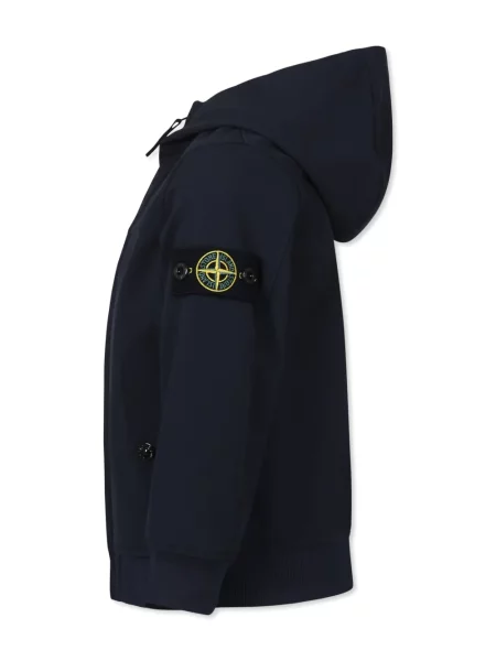 Bluza z kapturem dziecięca Stone Island niebieska