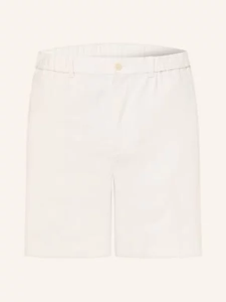 Calvin Klein Krótkie Spodnie Chino O Prostym Kroju Z Lnu weiss białe