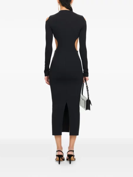Sukienka midi Off-white do kolan garniturowa biała
