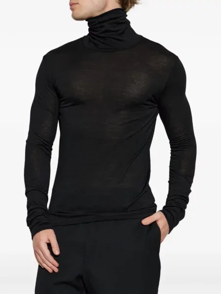 Lung pulover Jil Sander negru