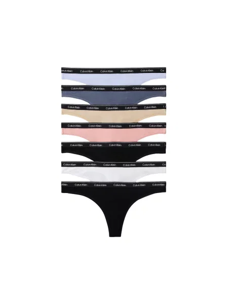 Calvin Klein Underwear Tanga bej / bleumarin / safir / albastru deschis / roz / negru alb