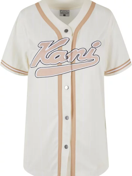 Karl Kani Tricou bej / maro cămilă / negru / murdar alb