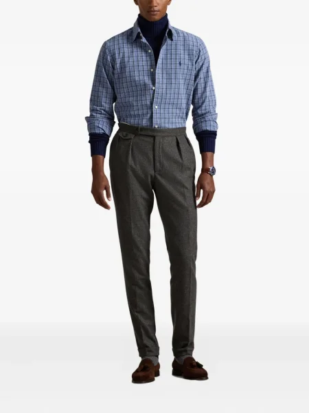 Șapcă Polo Ralph Lauren cu model herringbone din țesătură twill cu imagine albastru