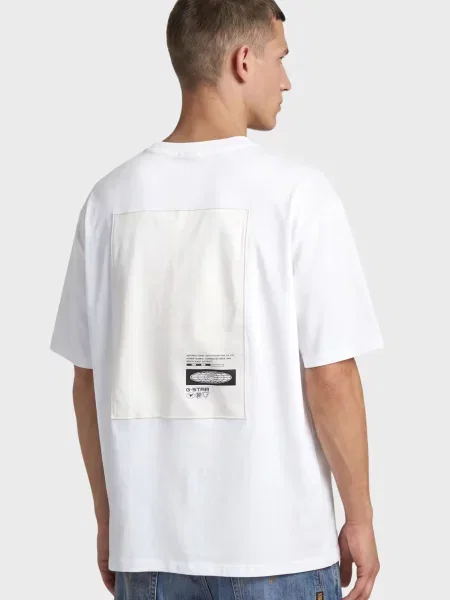 Футболка G-star Raw з аплікацією біла