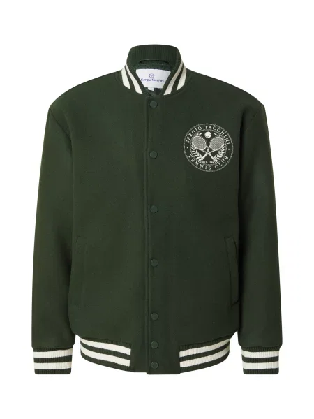 Sergio Tacchini Geacă de primăvară-toamnă CIRCOLO verde închis alb