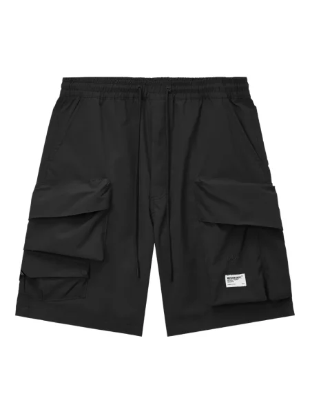Bermuda kratke hlače Musium Div. s vezom crna