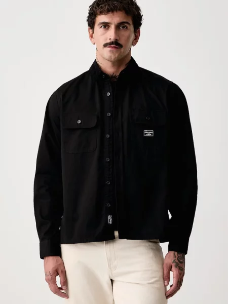 Guess Jeans cămașă pentru bărbați din negru