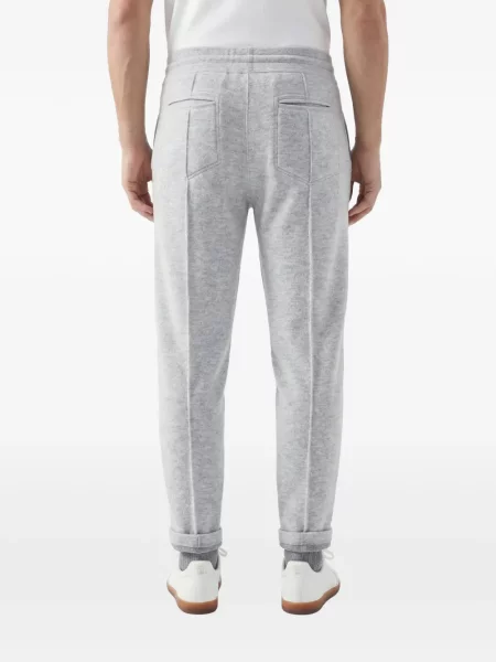Pantaloni Brunello Cucinelli cu cordon gri