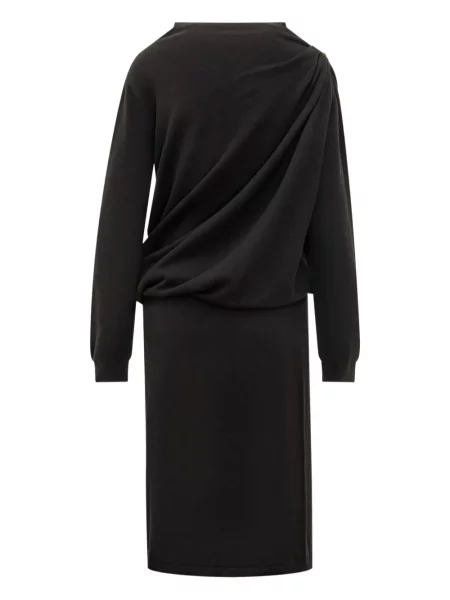 Sukienka Fabiana Filippi drapowana garniturowa czarna