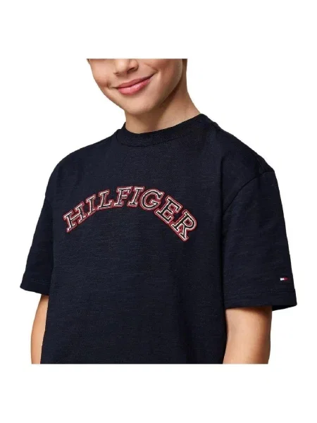 Tricou copii Tommy Hilfiger albastru