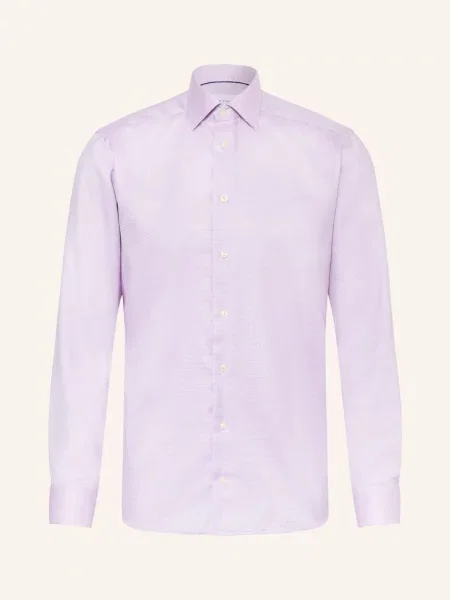 Eton Košile Slim Fit růžová / tmavě modrá
