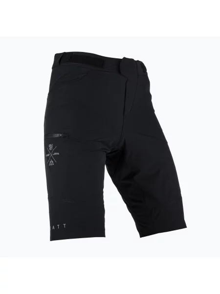 Cyklistické šortky Leatt MTB Trail black černé