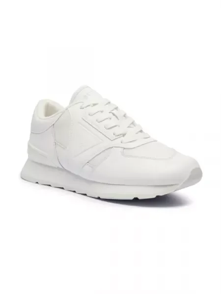 Guess Sneakers FANO cu adaos de piele alb
