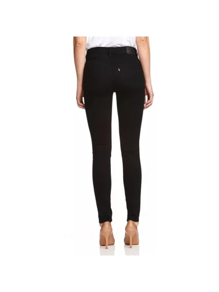 Skinny fit džínsy Levi's 721 s vysokým pásom čierna