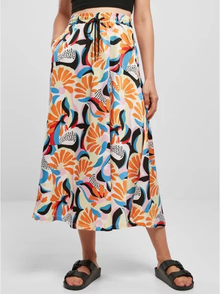 Satynowa spódnica midi Urban Classics