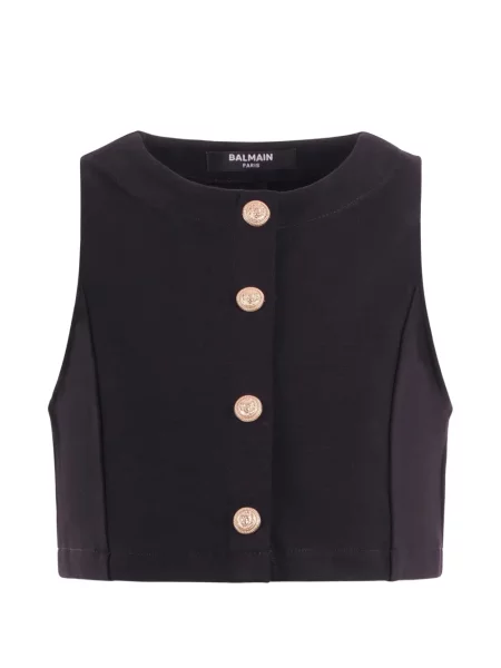 Top dziecięcy Balmain czarny