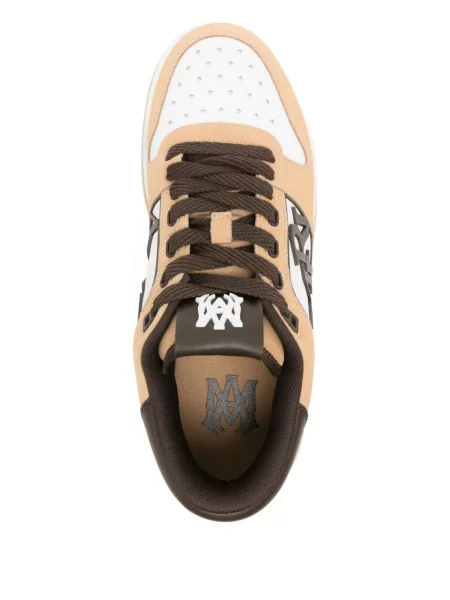 Sneakerși Amiri din piele maro