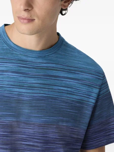 Tricou Missoni cu dungi albastru