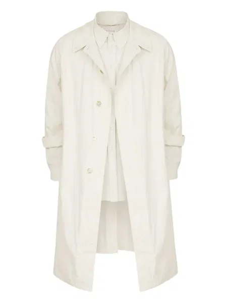Gulerat trenci Maison Margiela alb
