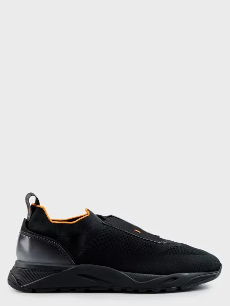 Кроссовки Santoni черные