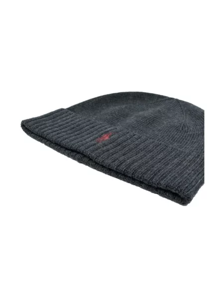 Czapka Ralph Lauren wełniana szara