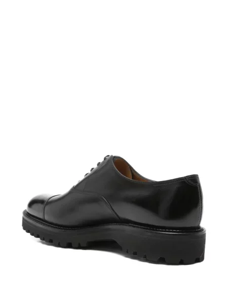 Șapcă John Lobb din piele negru