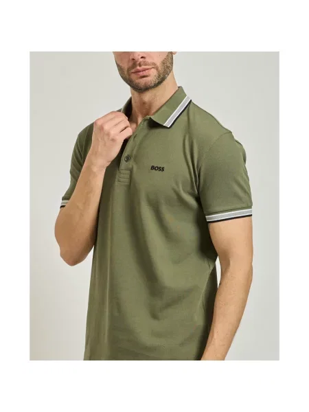 BOSS Polo Paddy Khaki zielona