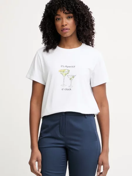 Marella tricou de damă din cu Emme by Marella alb