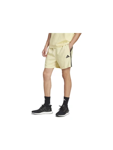 Pantaloni scurți Adidas cu dungi galben