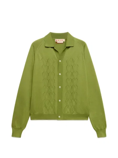 Gulerat tricou polo Marni verde