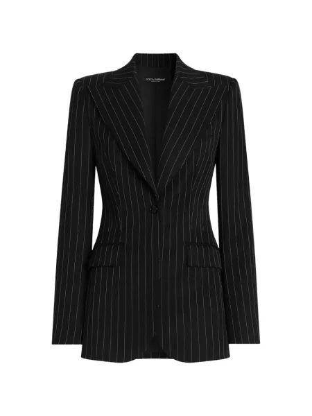 Geacă Dolce & Gabbana de lână negru