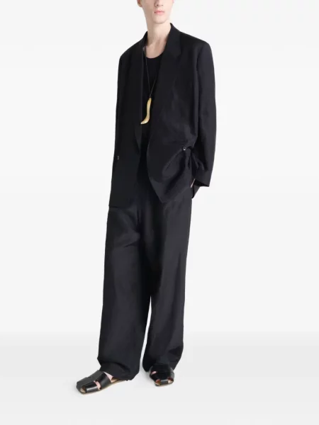 Dvouřadý kabát Lemaire černý