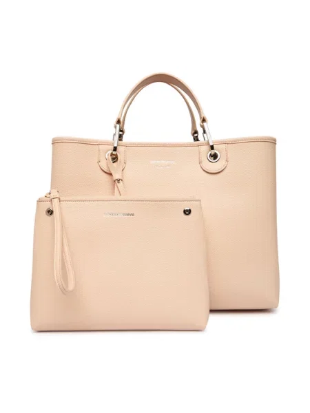Kabelka Emporio Armani béžová
