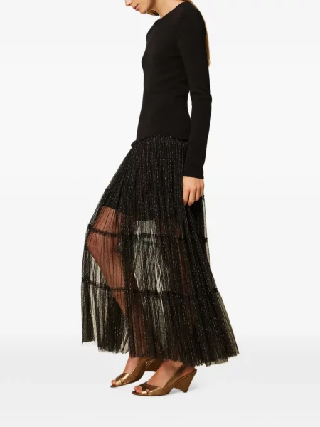 Lung rochie Twinset tricotate negru