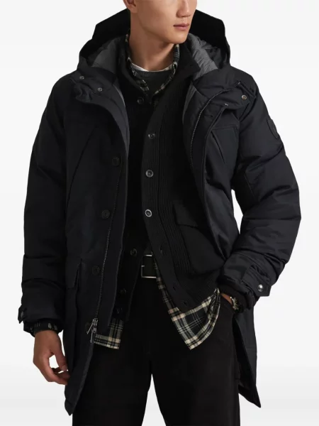 Ριγέ polo Polo Ralph Lauren με κουκούλα με αυτόγραφο λευκό