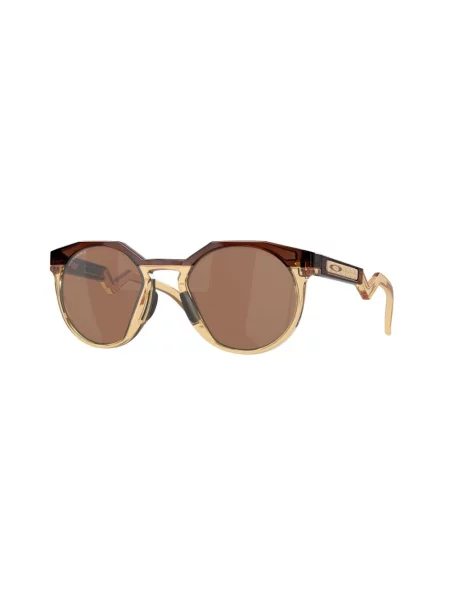 Okulary przeciwsłoneczne Oakley HSTN Kylian Mbappé Signature Series dark amber/light curry brązowe