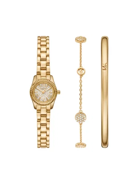 Michael Kors Set ura in zapestnica Lexington Set Zlata