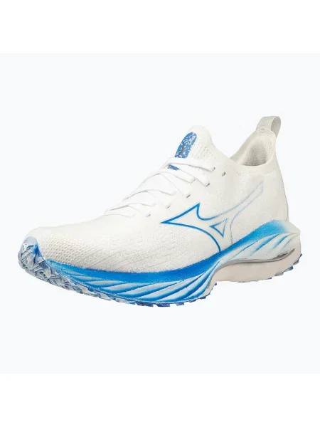 Olcsóbban. Női futócipő Mizuno Wave Neo Wind fehér/ezüst/béke kék. Méret: EU fehér